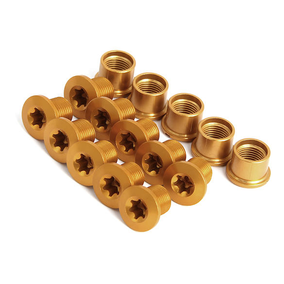 Procraft Torx Kettenblattschrauben 5-er Set (für 3 KB) Aluminium gold