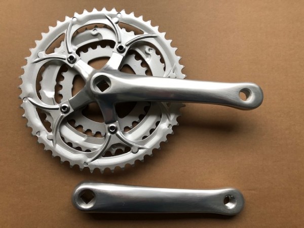 CNC Basic Rennradkurbel 3-fach 170mm 52/42/30 silber poliert