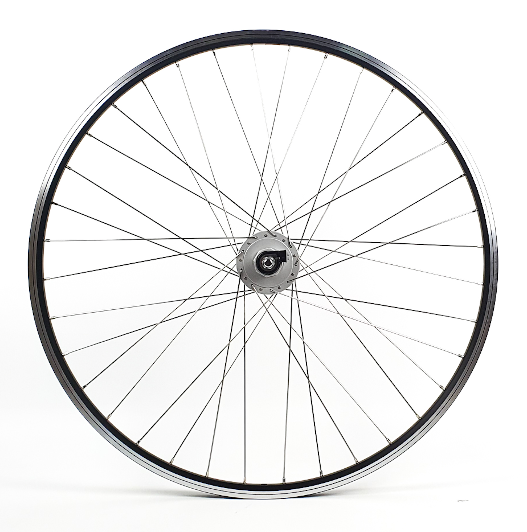 28" Shimano DH-C3000-3N Nabendynamo/Ventura Double Vorderrad schwarz/silber