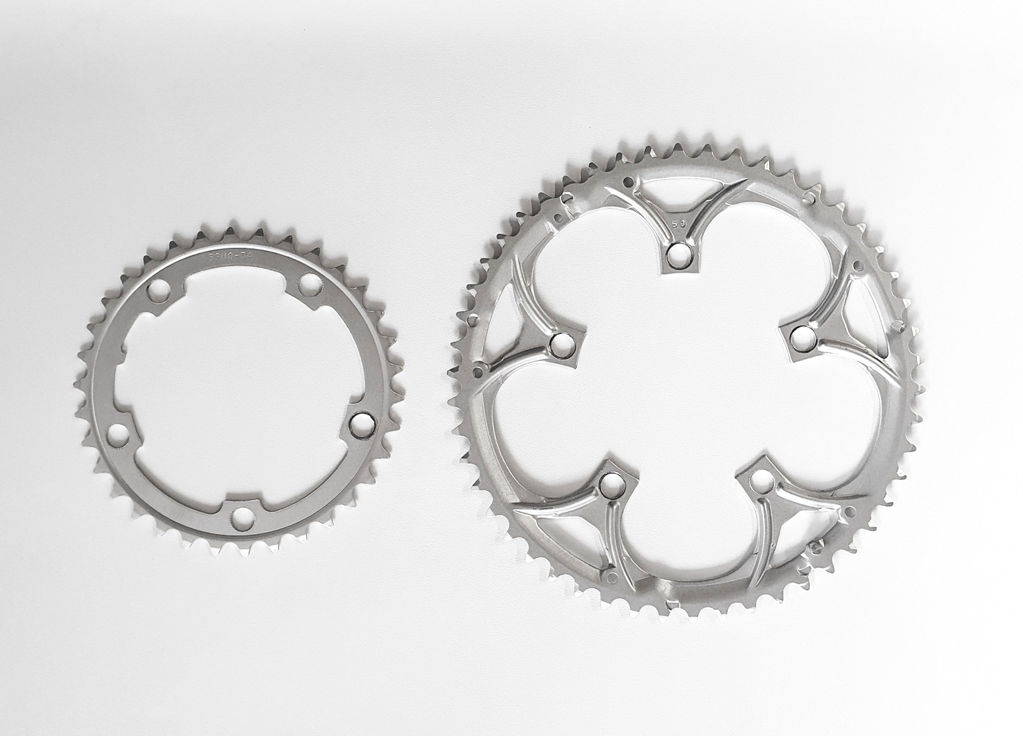 Kettenblattset Basic Stahl 50/34 Zähne 110mm silber