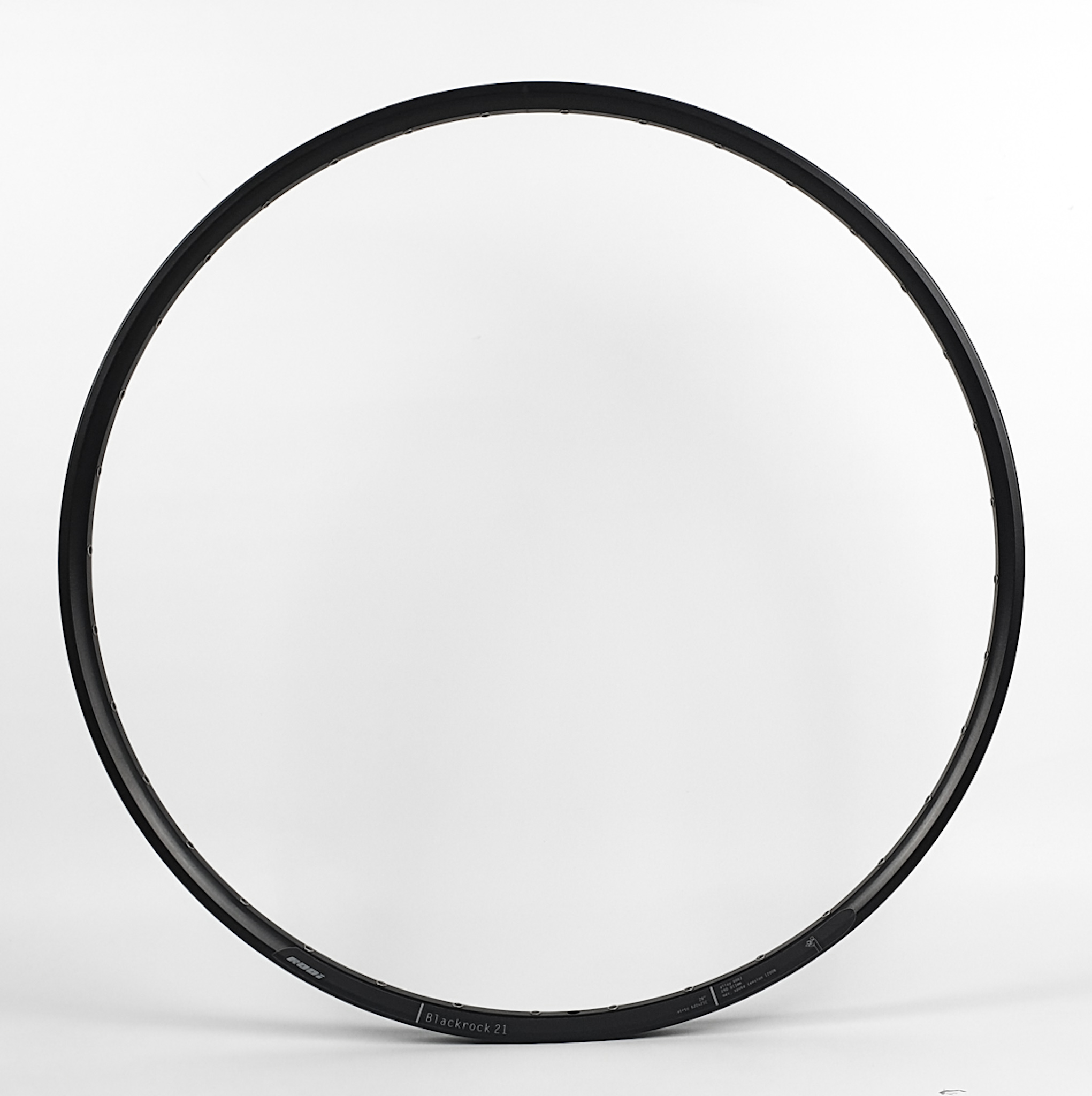 28/29" Rodi Blackrock 21 Disc Felge 36L schwarz Dekor grau