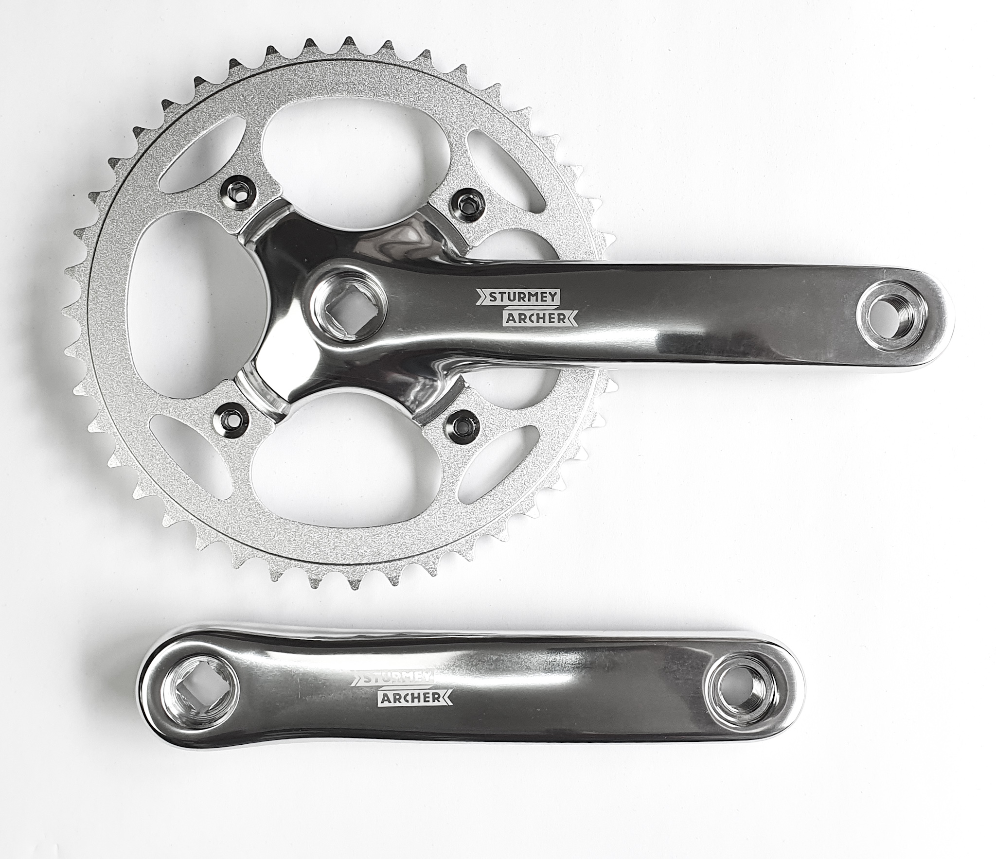 Sturmey Archer Singlespeedkurbel FCS750 silber 44Z