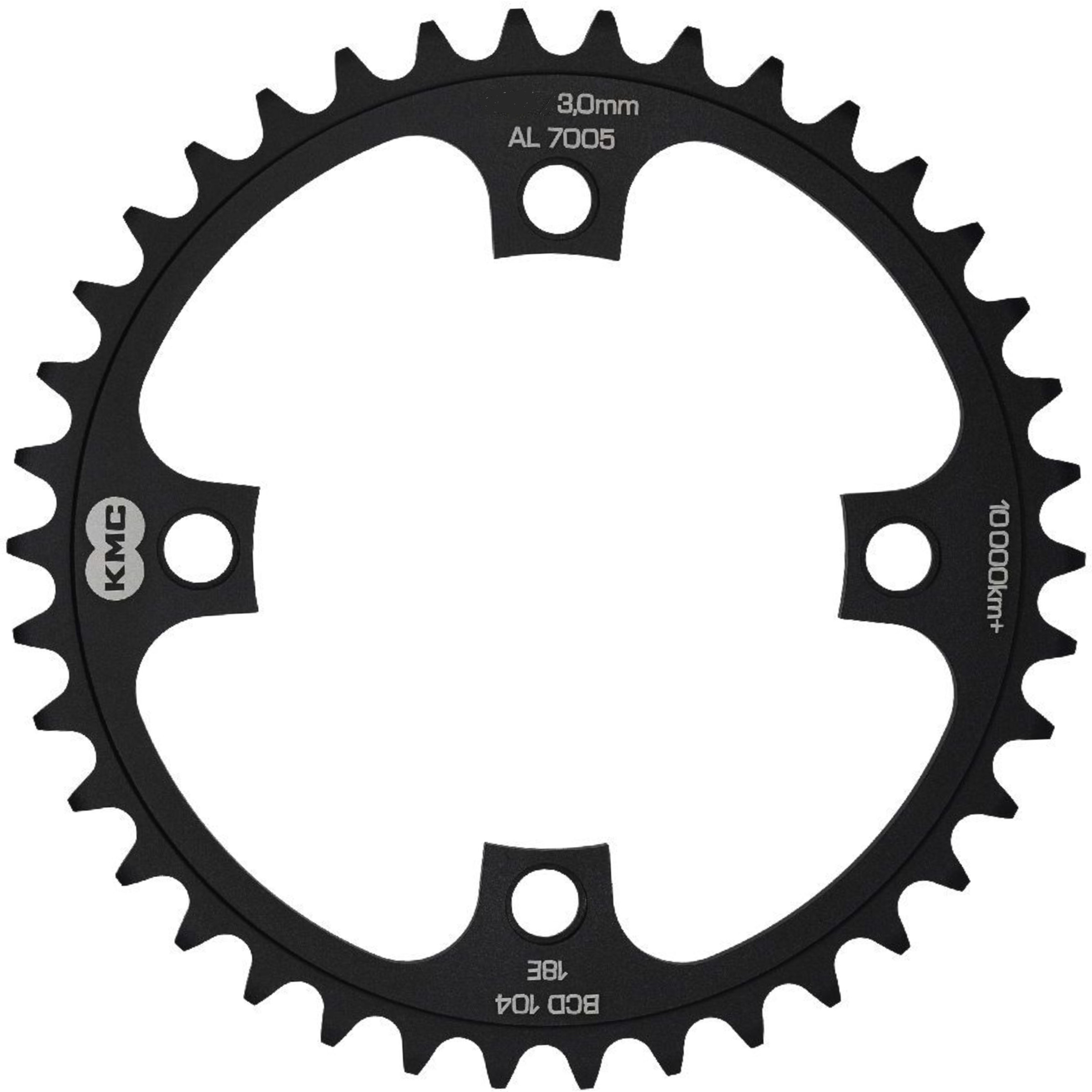 KMC Kettenblatt E-Bike 42Z Ø 104mm (1/8" breit) schwarz