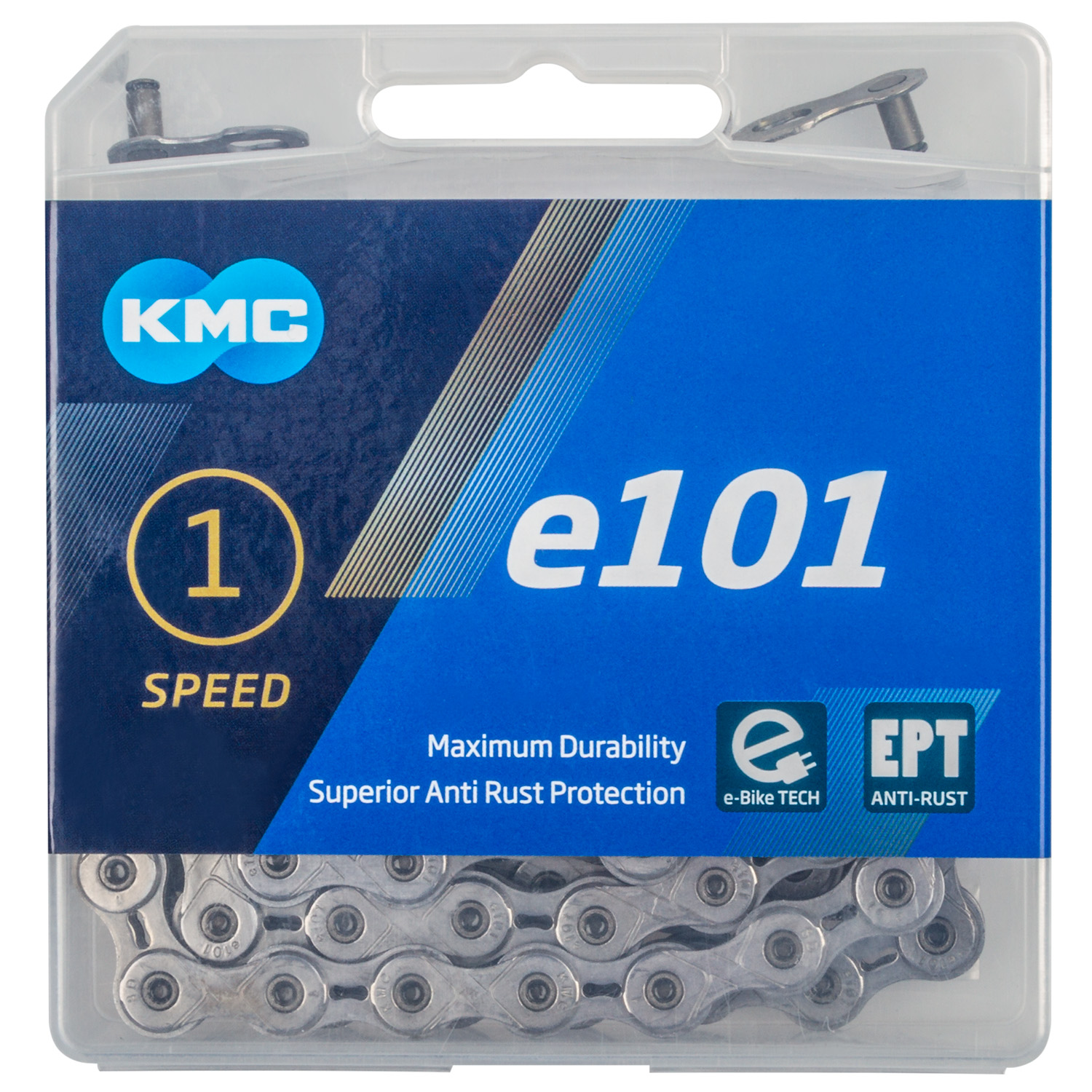KMC e101EPT E-Bike Kette 1/2"x1/8" silber