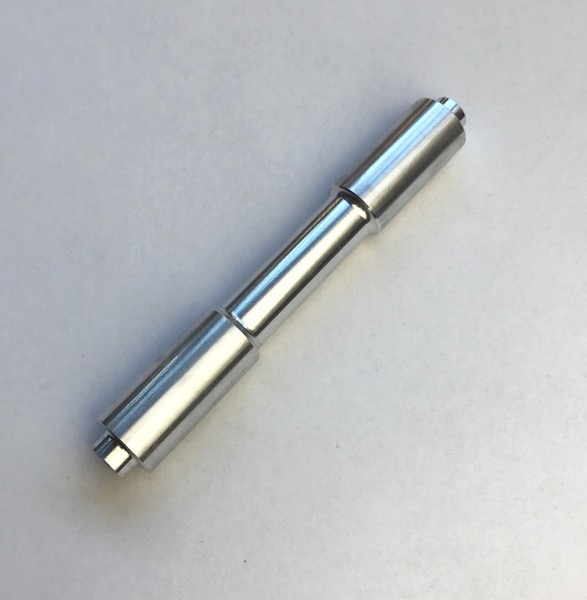 CNC Adapterachse VR 15mm auf Schnellspanner silber