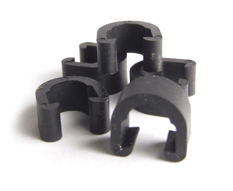 CNC Aussenhüllenclip für Schalthüllen und Bremsleitungen / Leitungsbefestigung