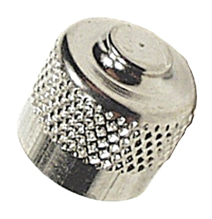 CNC Metall Ventilkappe AV silber