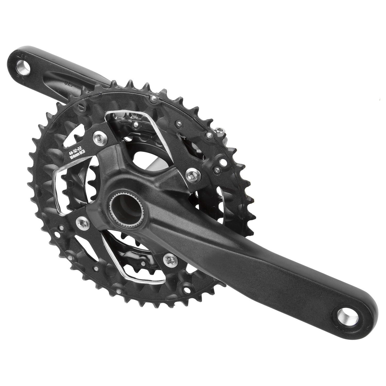 CNC 3x9 Kurbel 170mm 44/32/22Z schwarz ohne Innenlager