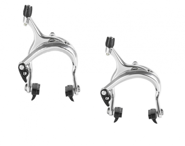 CNC Rennradbremsenset silber extra lang (55-73mm)