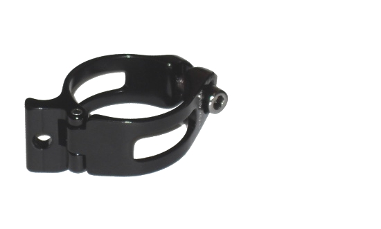 CNC Umwerferschelle Aluminium 34.9mm schwarz