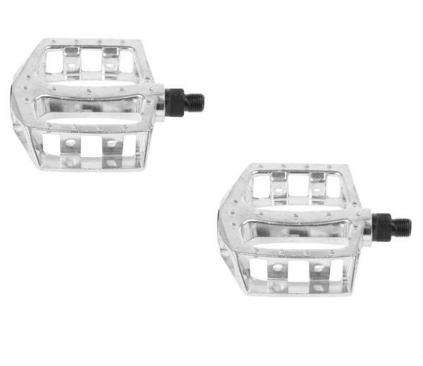 CNC Plattformpedale Basic MTB silber