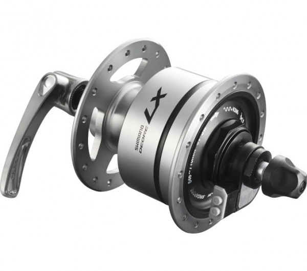 Shimano LX Nabendynamo DH-T670-2N 32 Loch silbergrau inkl. QR