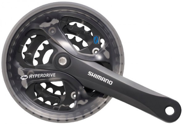 Shimano Kurbel FC-M361 175mm 48/38/28 Hosenschutz schwarz