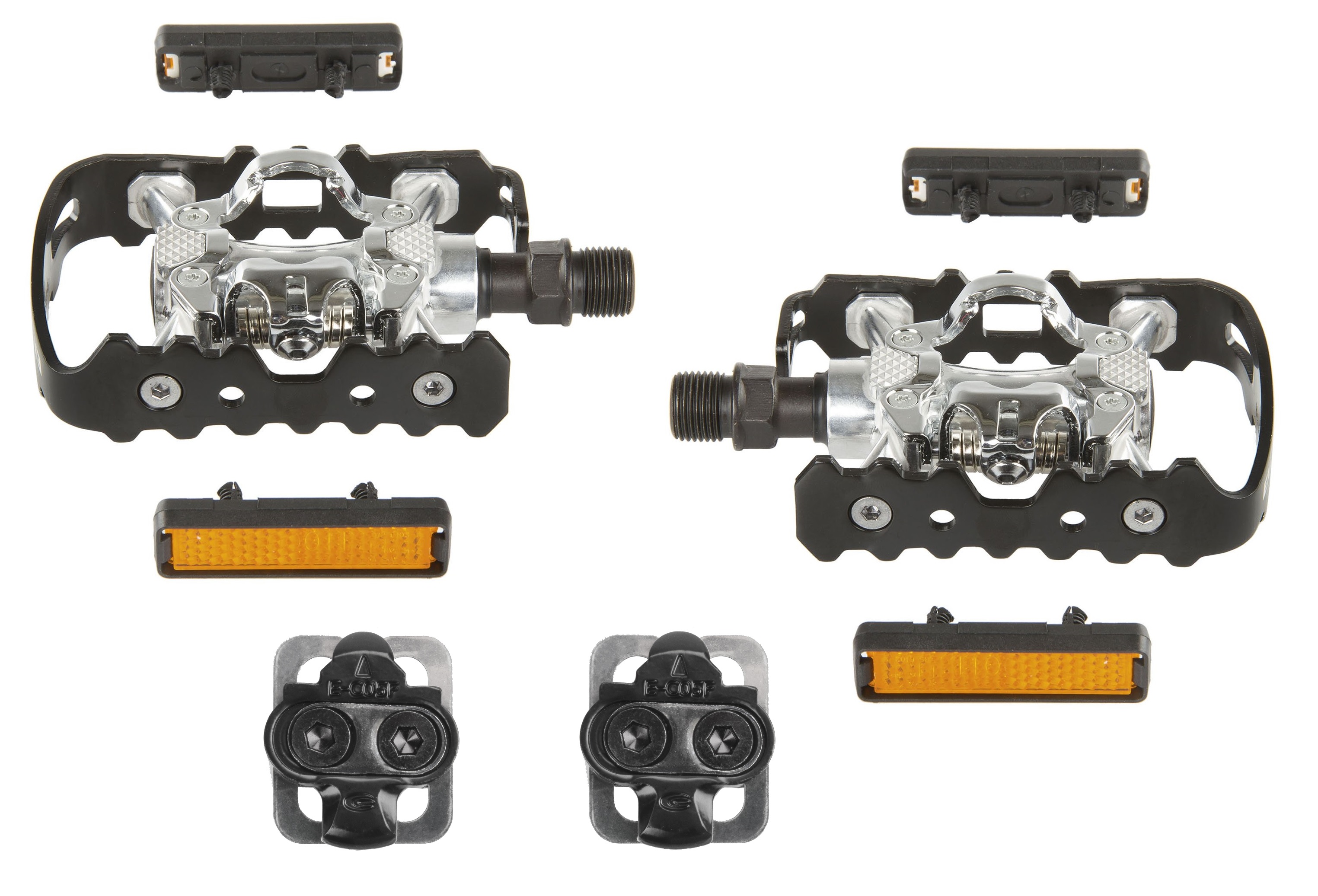 Exustar E-PM818 Halb-Clipless Pedale inkl. Cleats