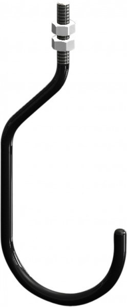 CNC Bike Deckenhaken M6 Gewinde und Muttern Größe L