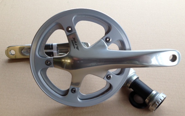 Shimano Alfine Kurbel FC-S501 Innen-Aussenschutz/silber /45Z inkl. BB