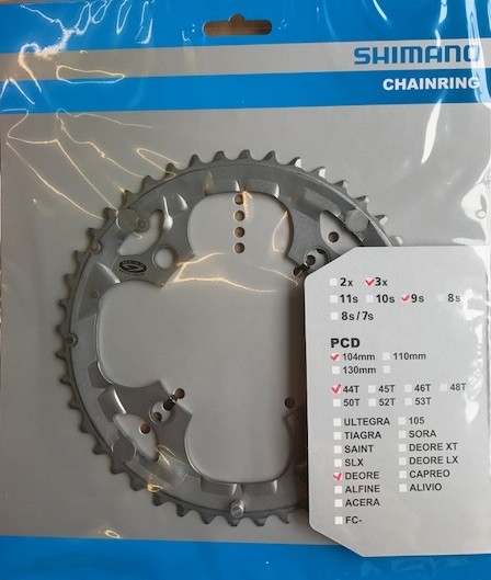 Shimano Kettenblatt 44Z für FC-M590 grau