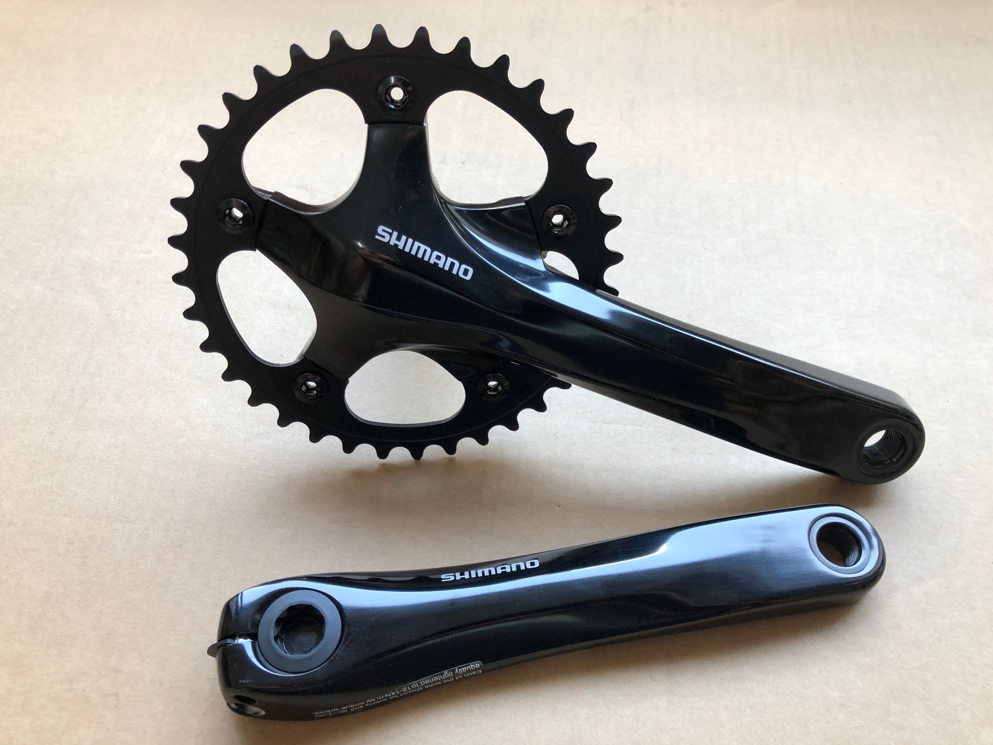 Shimano Kurbel FC-RS500 175mm 36Z Singlespeed schwarz ohne BB