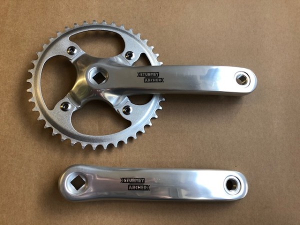 Sturmey Archer Singlespeedkurbel FCS720 silber 42Z