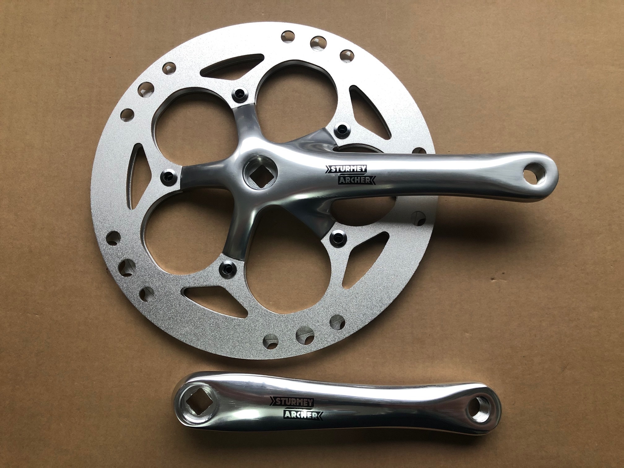 Sturmey Archer Singlespeedkurbel FCSS56 silber 56Z