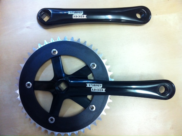 Sturmey Archer Singlespeedkurbel FCT22 schwarz 42Z