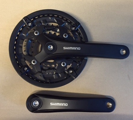 Shimano Kurbel FC-T3010 175mm 44/32/22 Hosenschutz schwarz