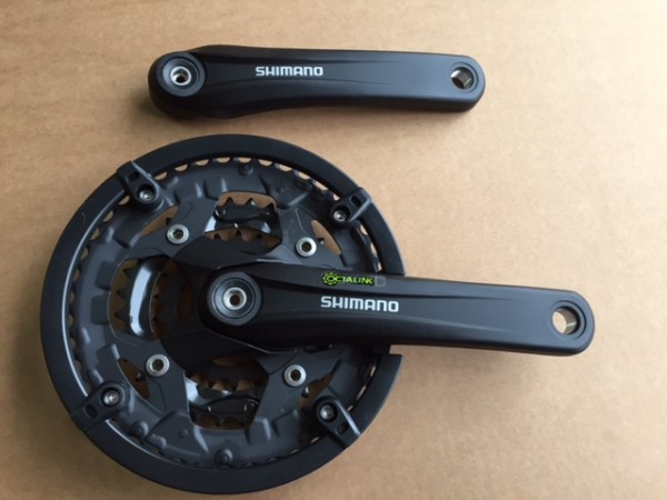 Shimano Kurbel FC-T4010 175mm Octalink 44/32/22 Hosenschutz schwarz