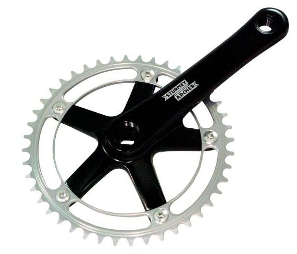 Sturmey Archer Singlespeedkurbel FCT64 schwarz 44Z