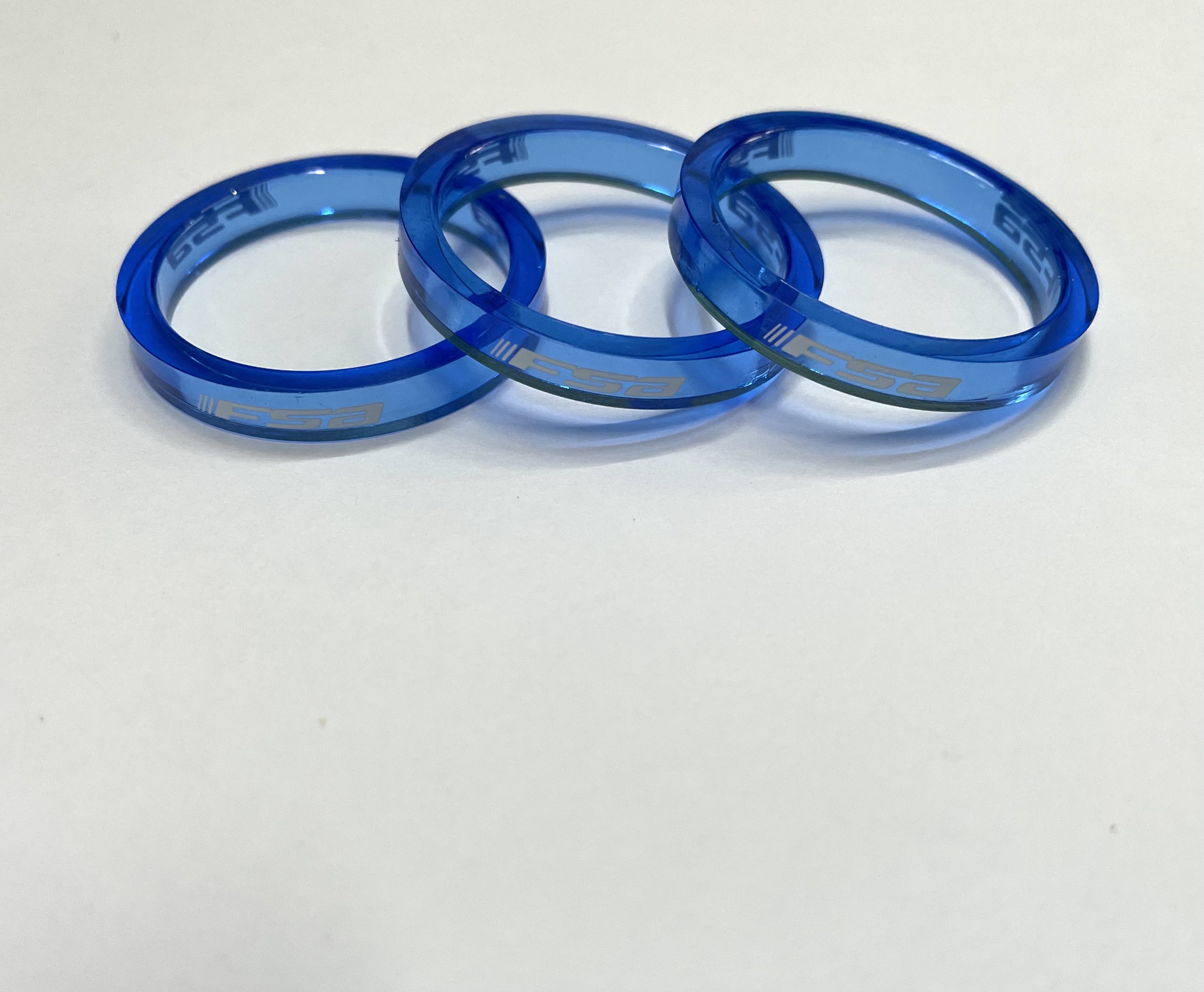 FSA Spacer 5mm für 1 1/8" transparent-blau