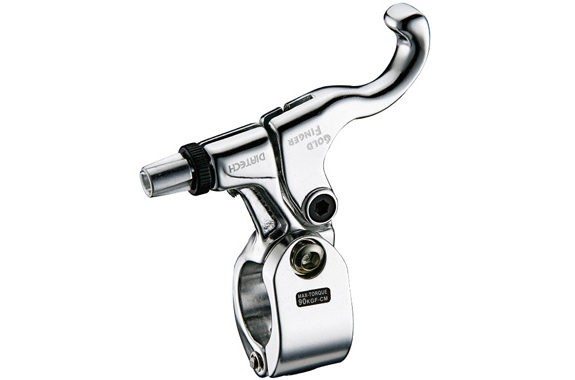 Dia-Compe Goldfinger Bremshebel silber rechts einzeln