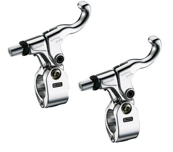 Dia-Compe Goldfinger 318 Bremshebelpaar silber links und rechts