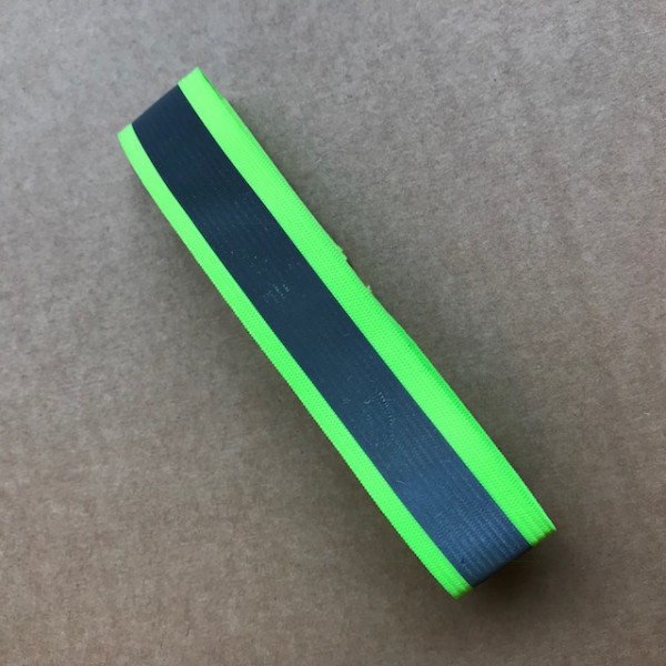 Reflex Hosenband neongelb 2,5cm breit (einzeln)