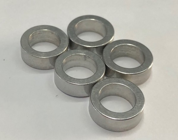 CNC Distanzscheibenset für 5 Kettenblattschrauben 4,3mm (innen 8mm)