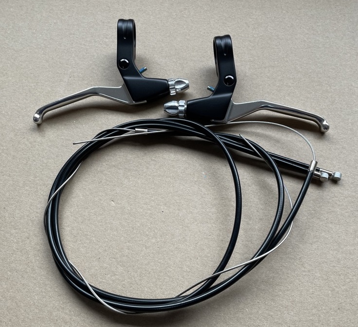 Miche Flatbar Bremshebelsatz Performance schwarz inkl. Züge u. Hülle