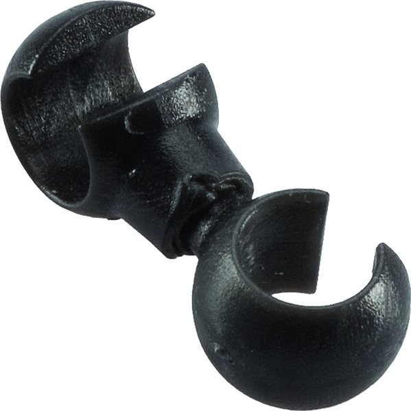 CNC S-Haken Kunststoff schwarz