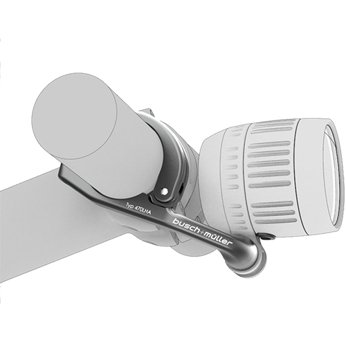 Busch & Müller Lampenhalter für Lenker 470LHA (Aluminium)