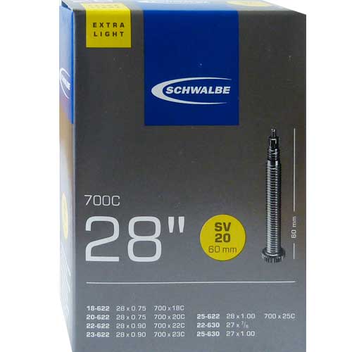 Schwalbe Schlauch 28" SV20 extra light 60mm