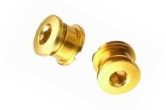 CNC Kettenblattschraube Aluminium gold