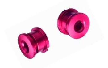 CNC Kettenblattschraube Aluminium rot