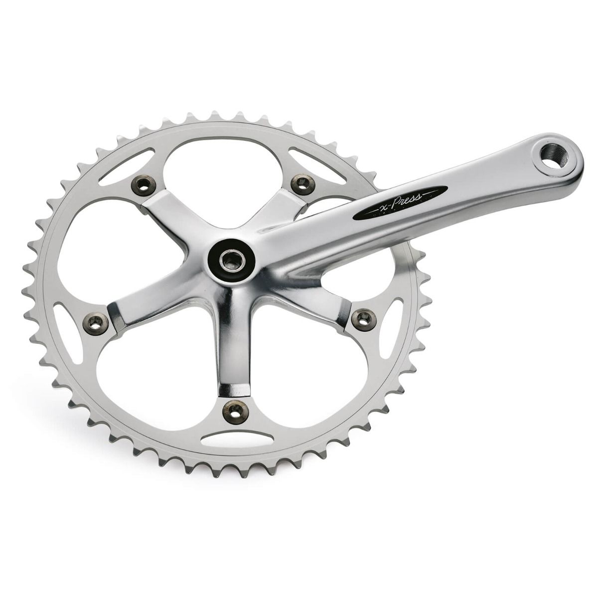 Miche X-Press Singlespeed Kurbel 170mm 44 Zähne silber-poliert