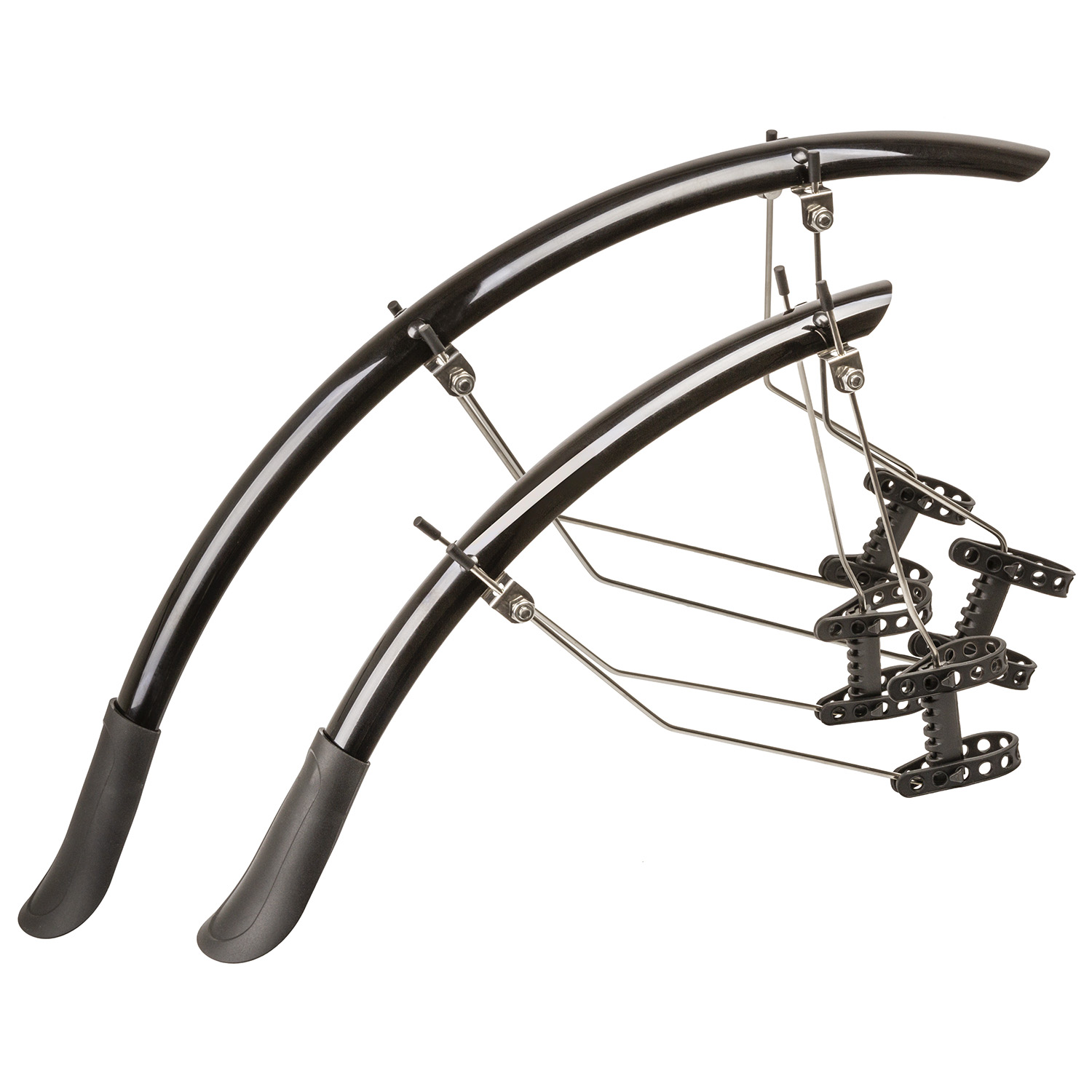 M-Wave Mud Max Race33 Schutzblecheset Rennrad schwarz