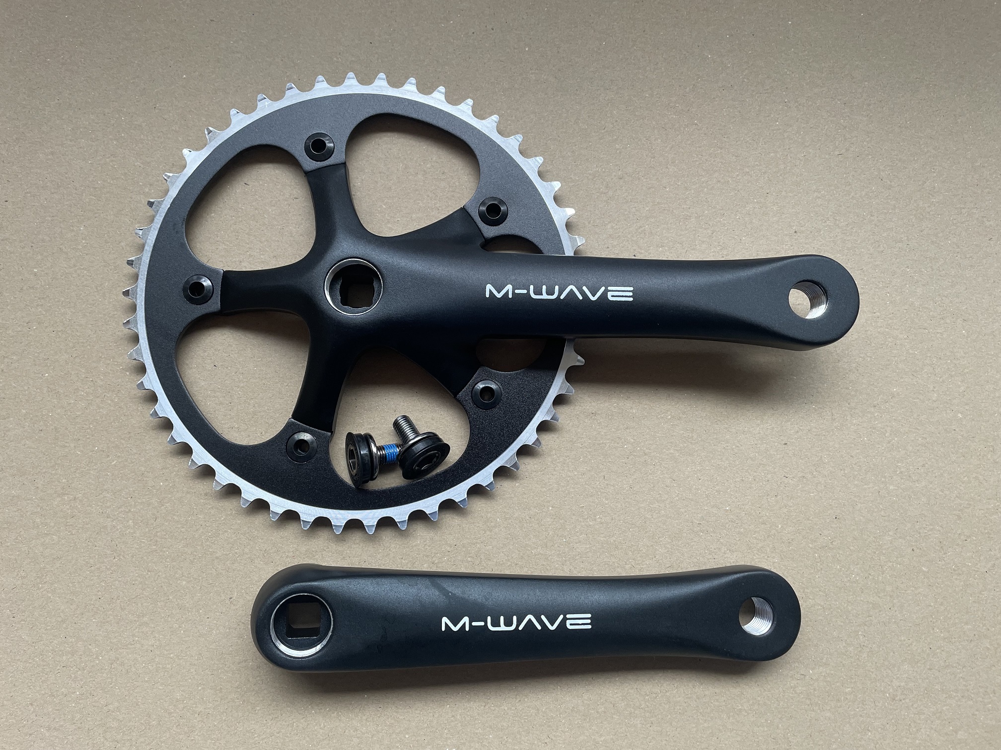 M-Wave Singlespeedkurbel 170mm matt-schwarz 46Z breit