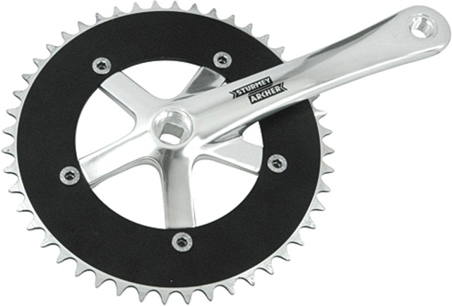 Sturmey Archer Singlespeedkurbel FCT24 silber 44Z
