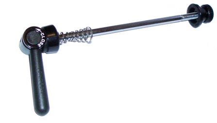 Novatec Schnellspanner vorne schwarz mit abnehmbaren Hebeln