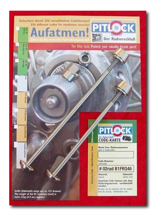 Pitlock Set 03 Vorderrad + Hinterrad