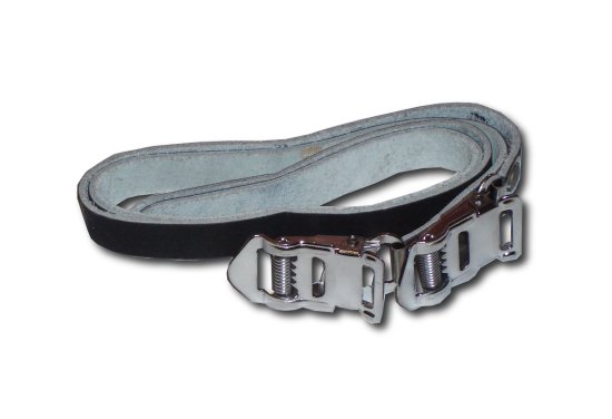 CNC Pedalriemen Leder braun