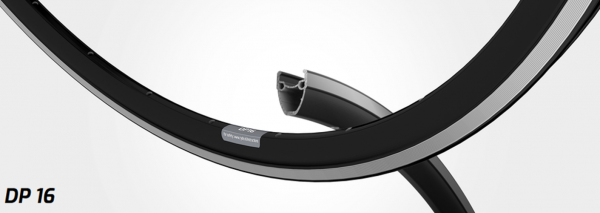 Ryde DP 16 Felge 28" 28 Loch schwarz ohne Dekor