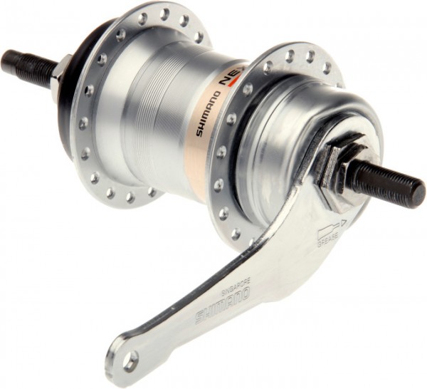 Shimano Nexus 3-Gang Getriebenabe mit Rücktritt SG-3C41 silber 36L