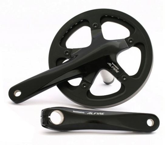 Shimano Alfine Kurbel FC-S501 42Z/Aussenschutz/schwarz inkl. BB