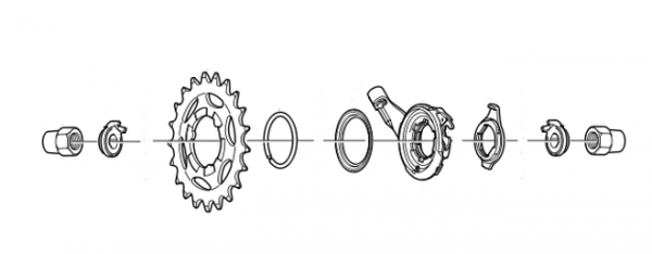 Shimano Nexus 7-Gang Zubehörset ohne Drehgriff